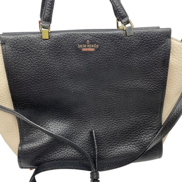 kate spade Handbags - kate spade Black/White Large/Medium Leather